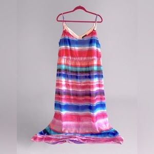 ****SOLD Flawless, flattering and versatile watercolor dress 🩵🩷 Gorgeous on!